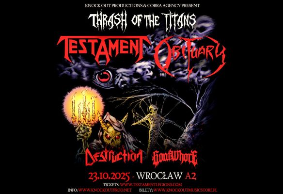 Testament, Obituary, Destruction i Goatwhore na jedynym koncercie w Polsce